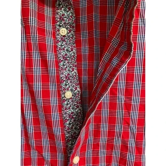 TailorByrd Collection Button Down Shirt Mens 3XL Long Sleeve Plaid Red - Picture 3 of 3